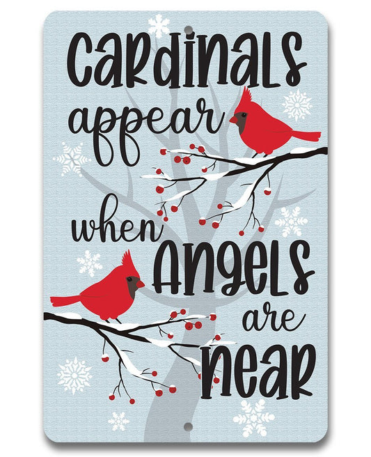 Cardinals Appear - Metal Sign