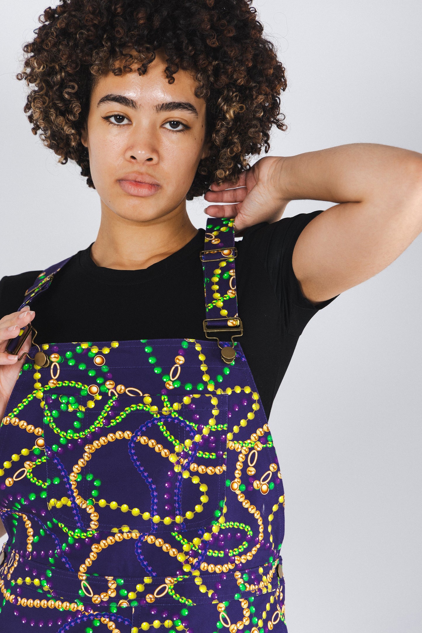 The Carnival Krewe | Mardi Gras Beads Men's Overalls