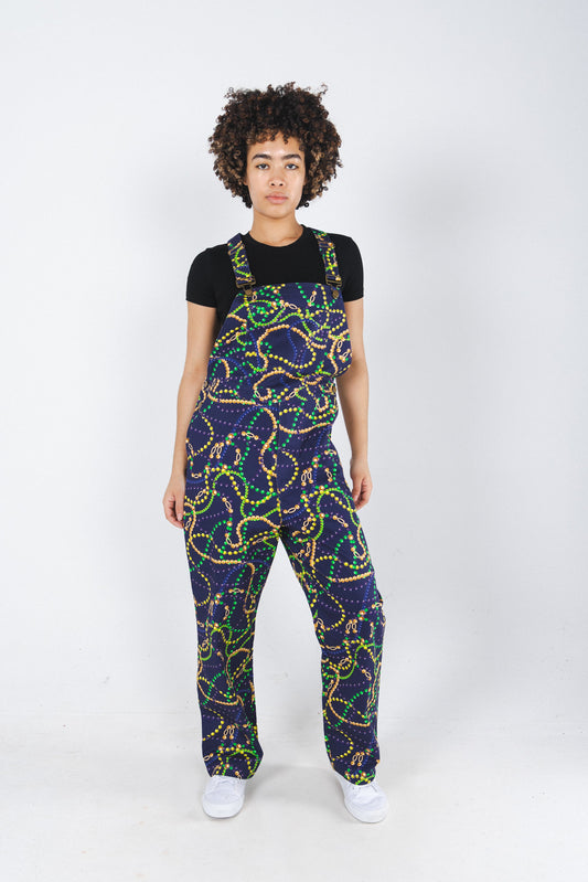 The Carnival Krewe | Mardi Gras Beads Men's Overalls