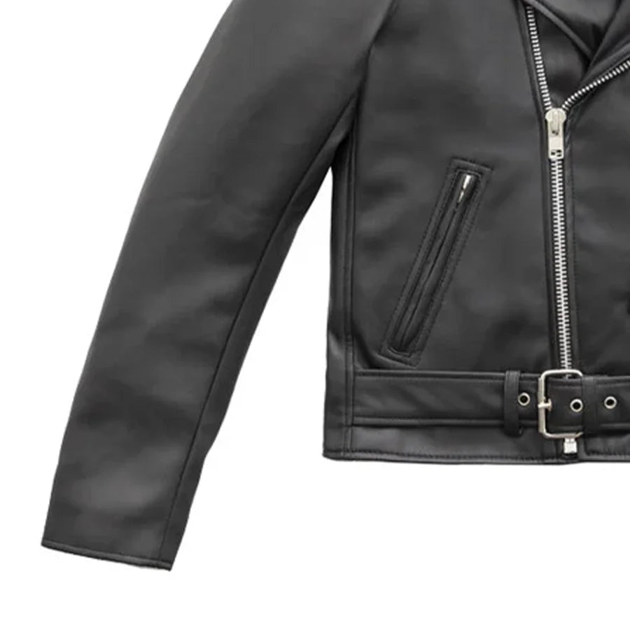 Cassandra - Women's Vegan Leather Motorcycle Jacket