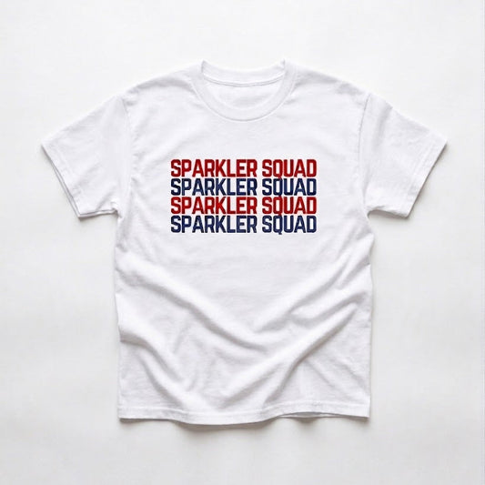 SPARKLER SQUAD TEE - WHITE