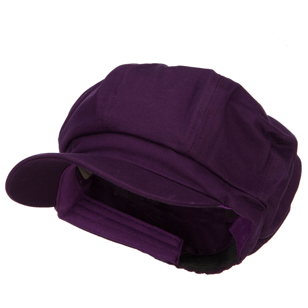 Cotton Elastic Big Size Newsboy Cap