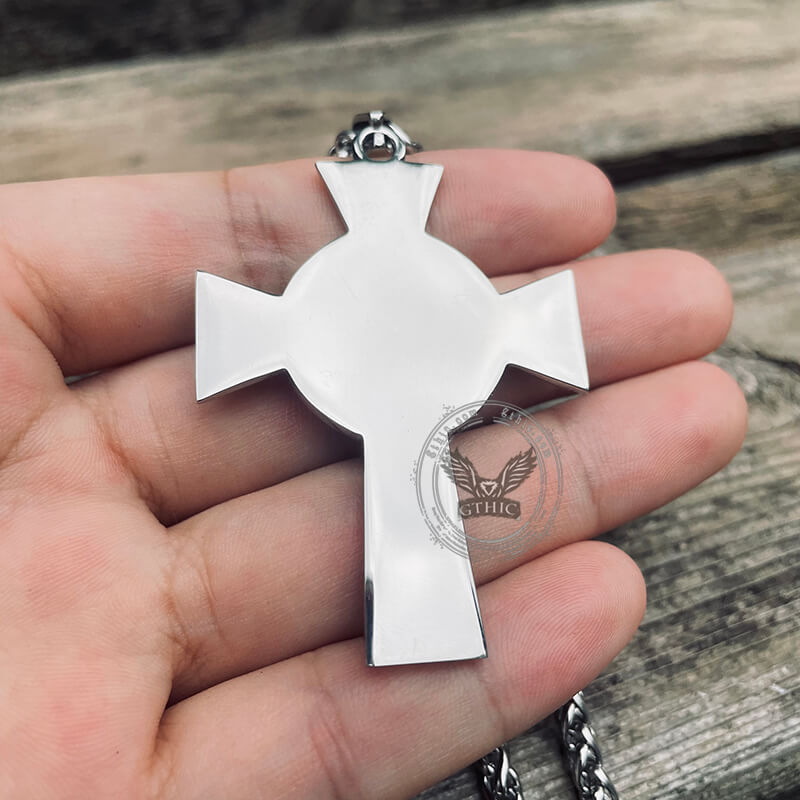 Celtic Cross Knot Stainless Steel Viking Pendant