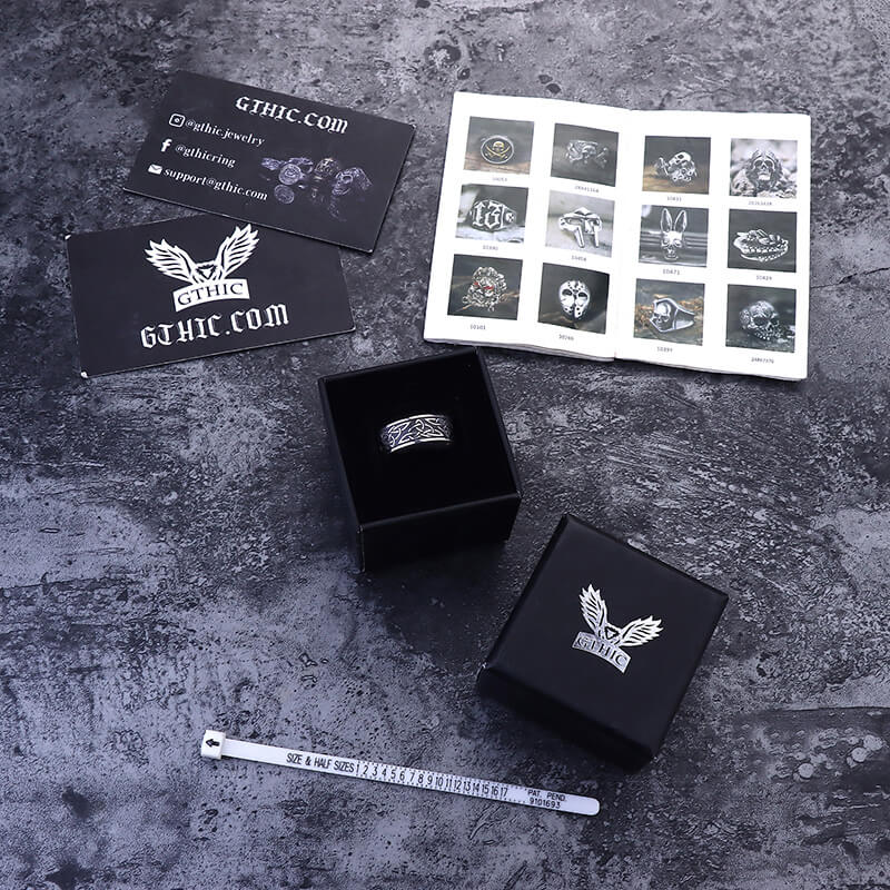 Celtic Triquetra Knot Stainless Steel Viking Ring