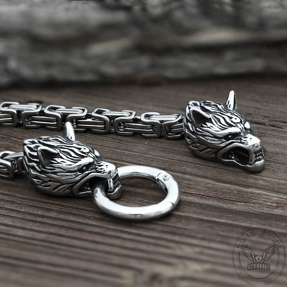 Celtic Wolf Stainelss Steel Beast Viking Bracelet