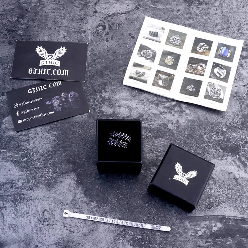 Centipede Stainless Steel Gothic Vertebrae Ring