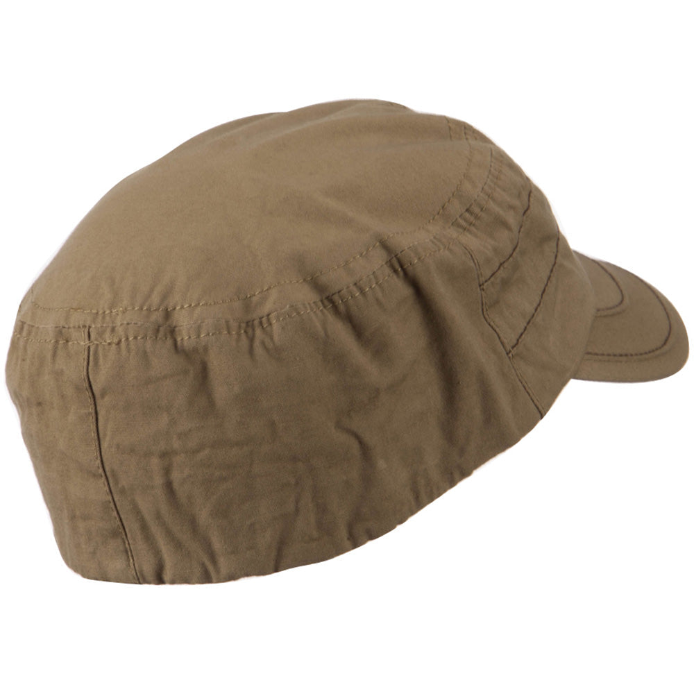 Checkered Flower Army Cap