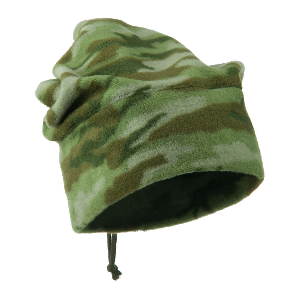 Camo Fleece Adjustable Hat