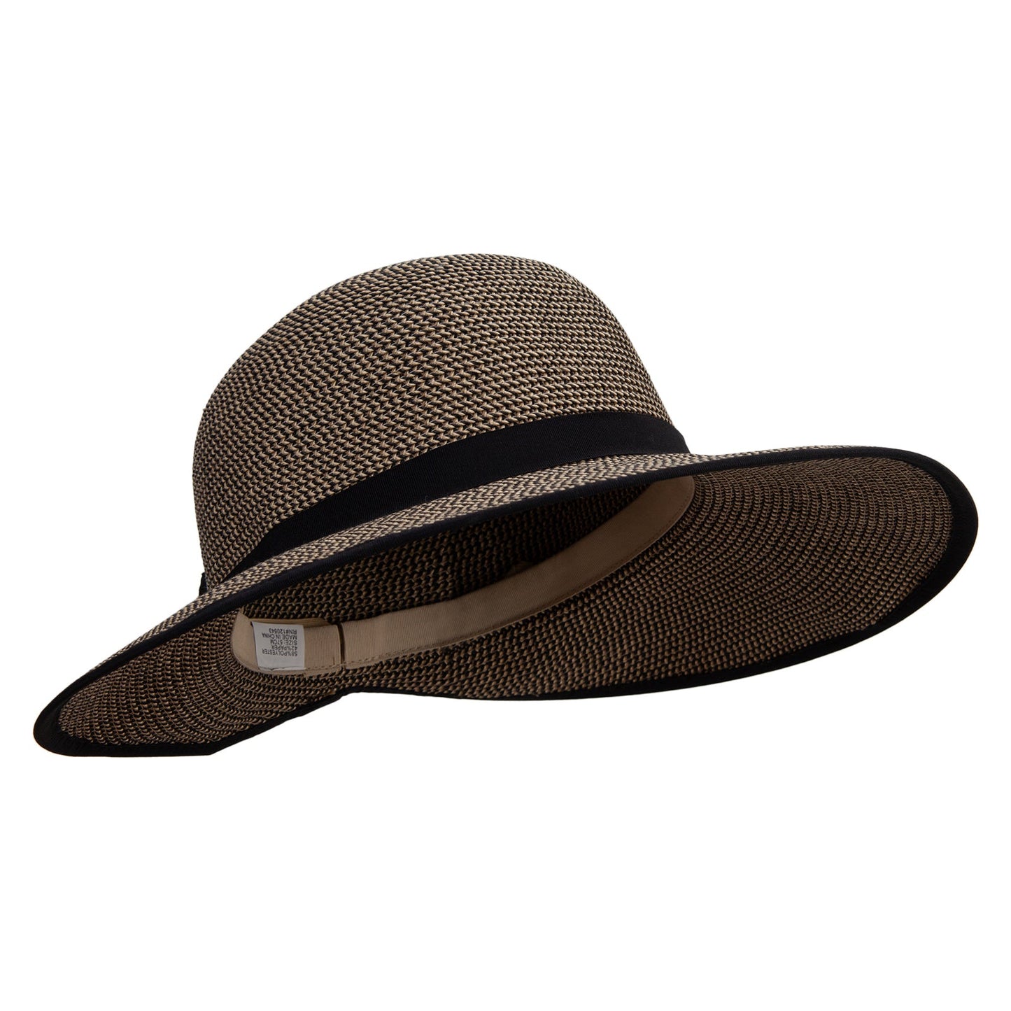 Women's Soft Paper Braid Split Brim Hat