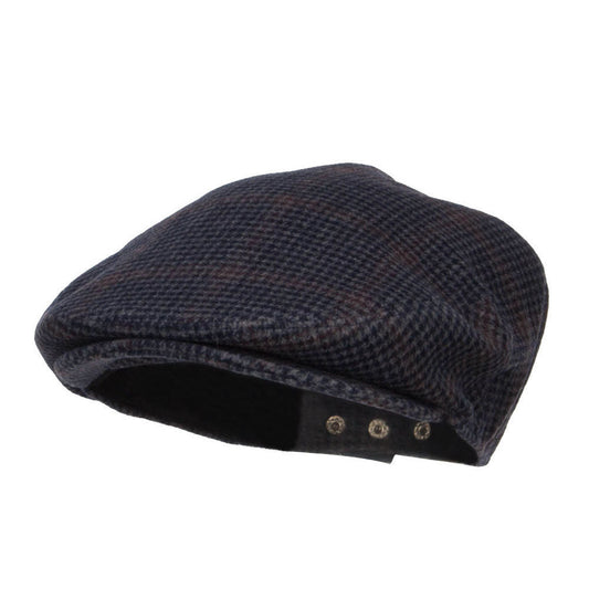 Men's Checkered Wool Blend Ivy Hat