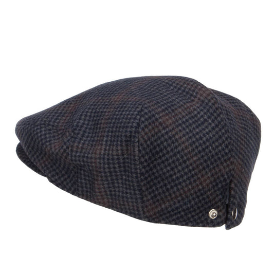 Men's Checkered Wool Blend Ivy Hat