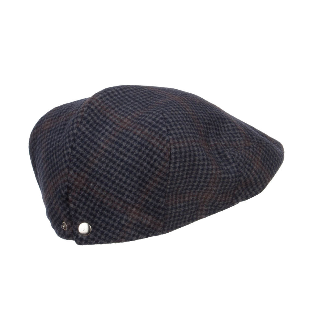 Men's Checkered Wool Blend Ivy Hat