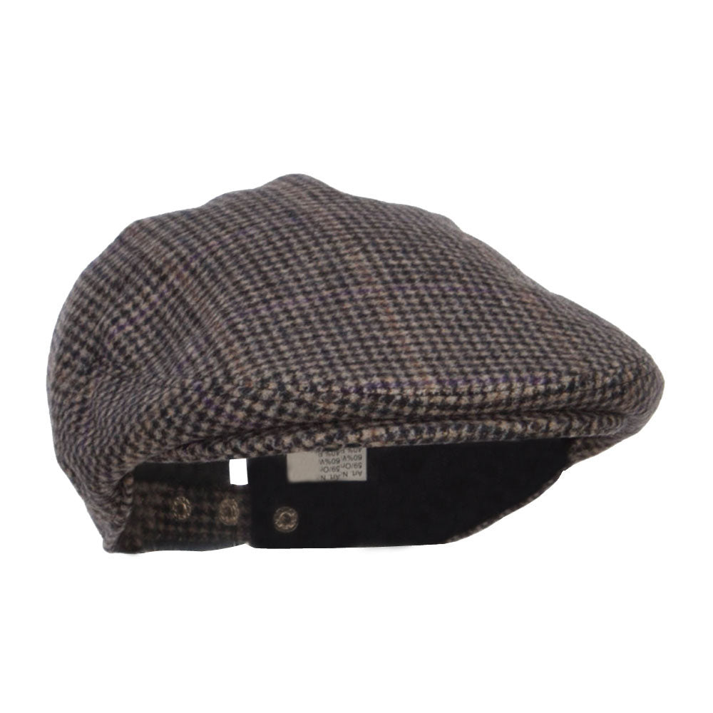 Men's Checkered Wool Blend Ivy Hat