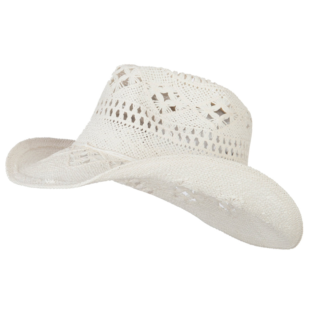 Solid Color Straw Cowboy Hat