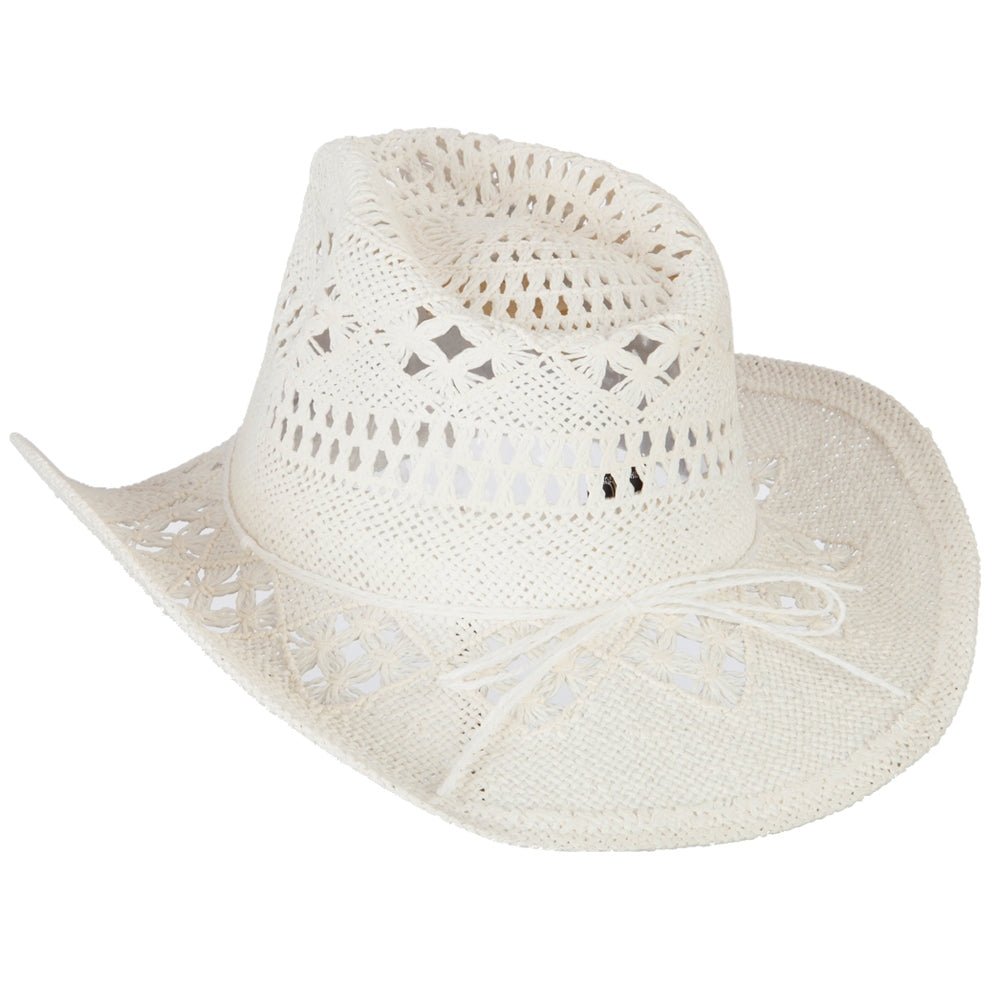 Solid Color Straw Cowboy Hat