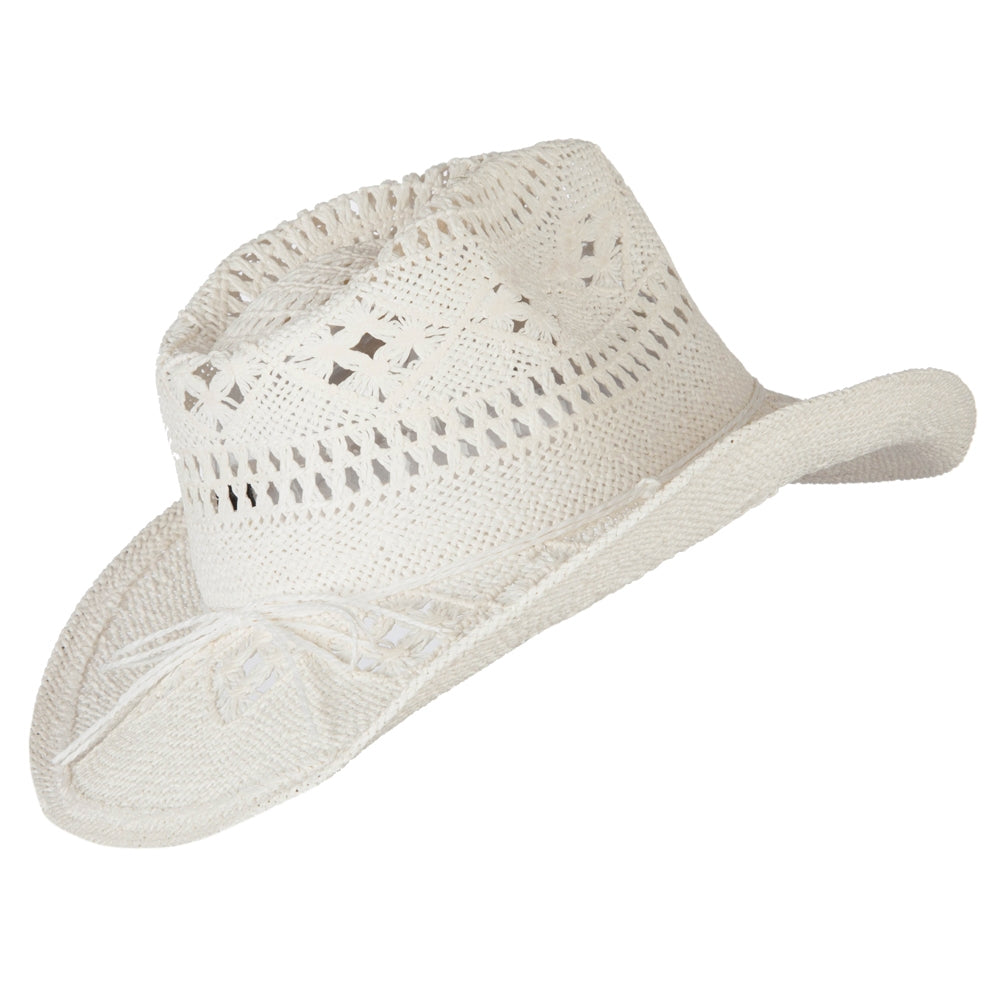 Solid Color Straw Cowboy Hat