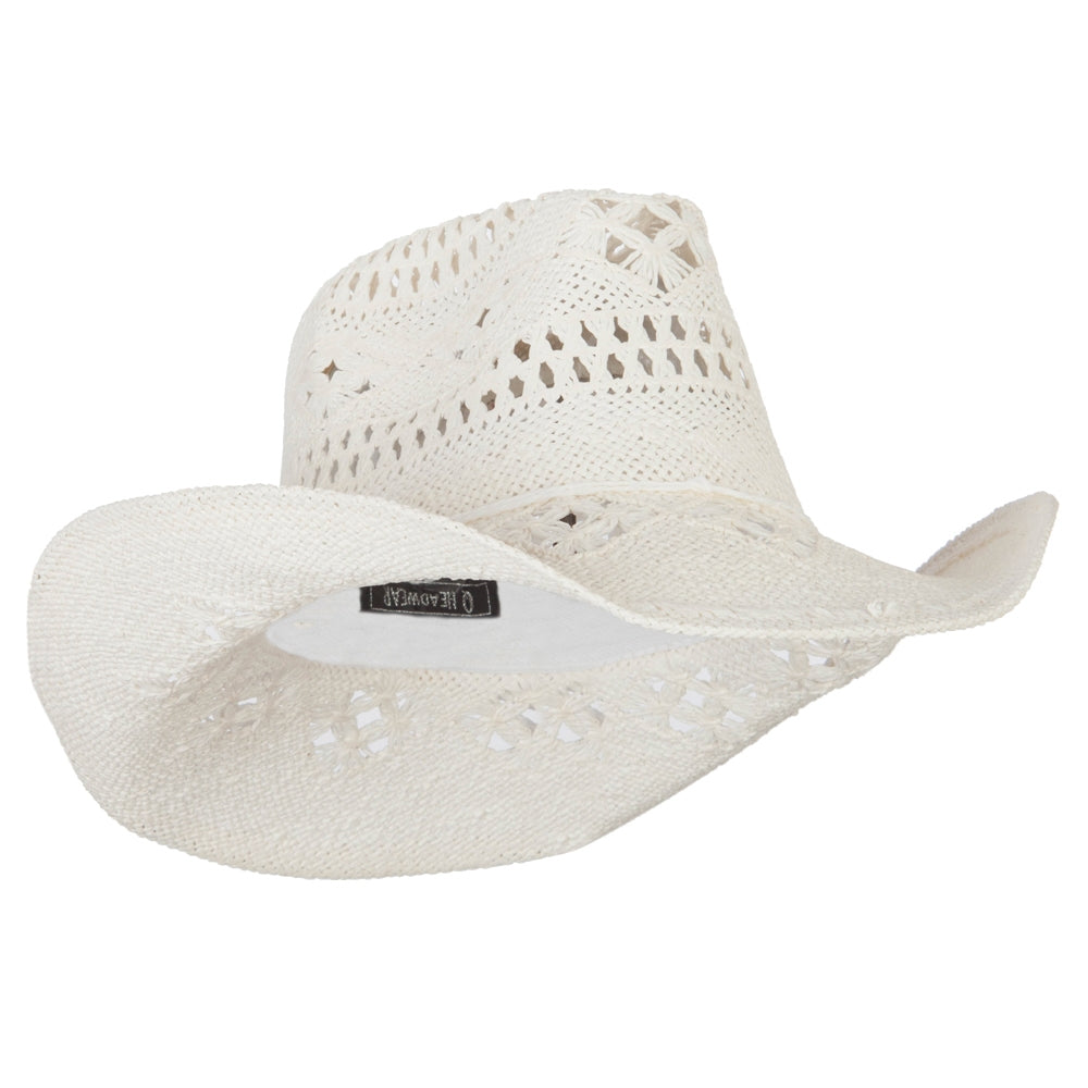 Solid Color Straw Cowboy Hat