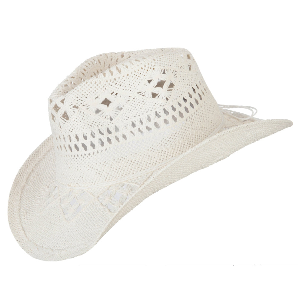 Solid Color Straw Cowboy Hat