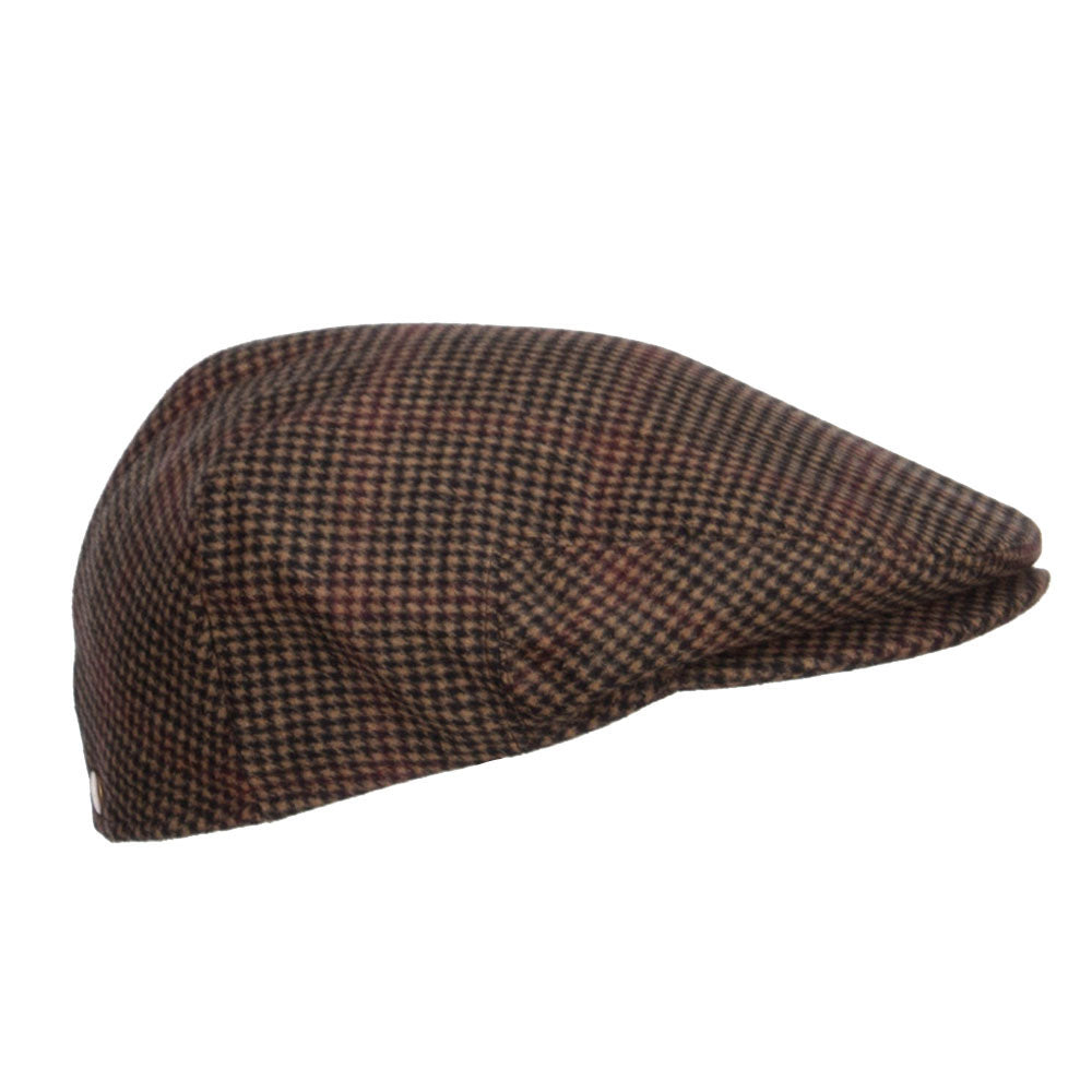 Men's Checkered Wool Blend Ivy Hat