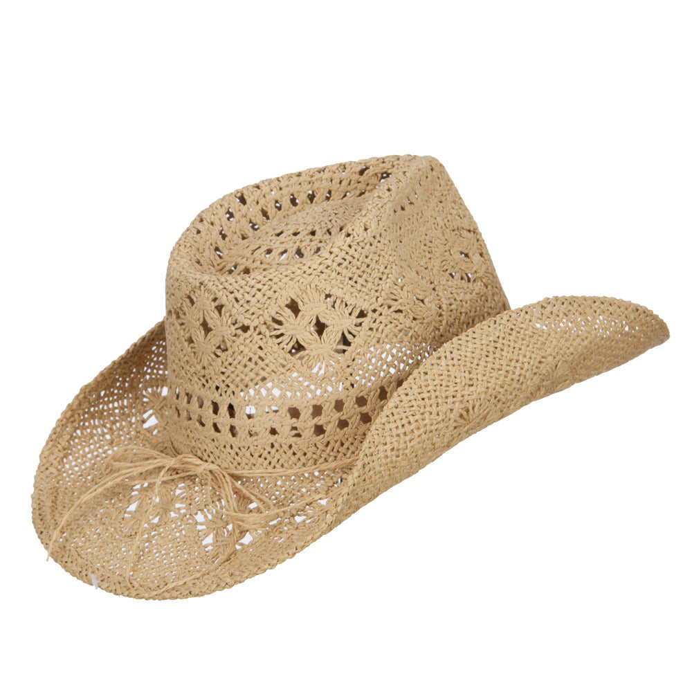 Solid Color Straw Cowboy Hat