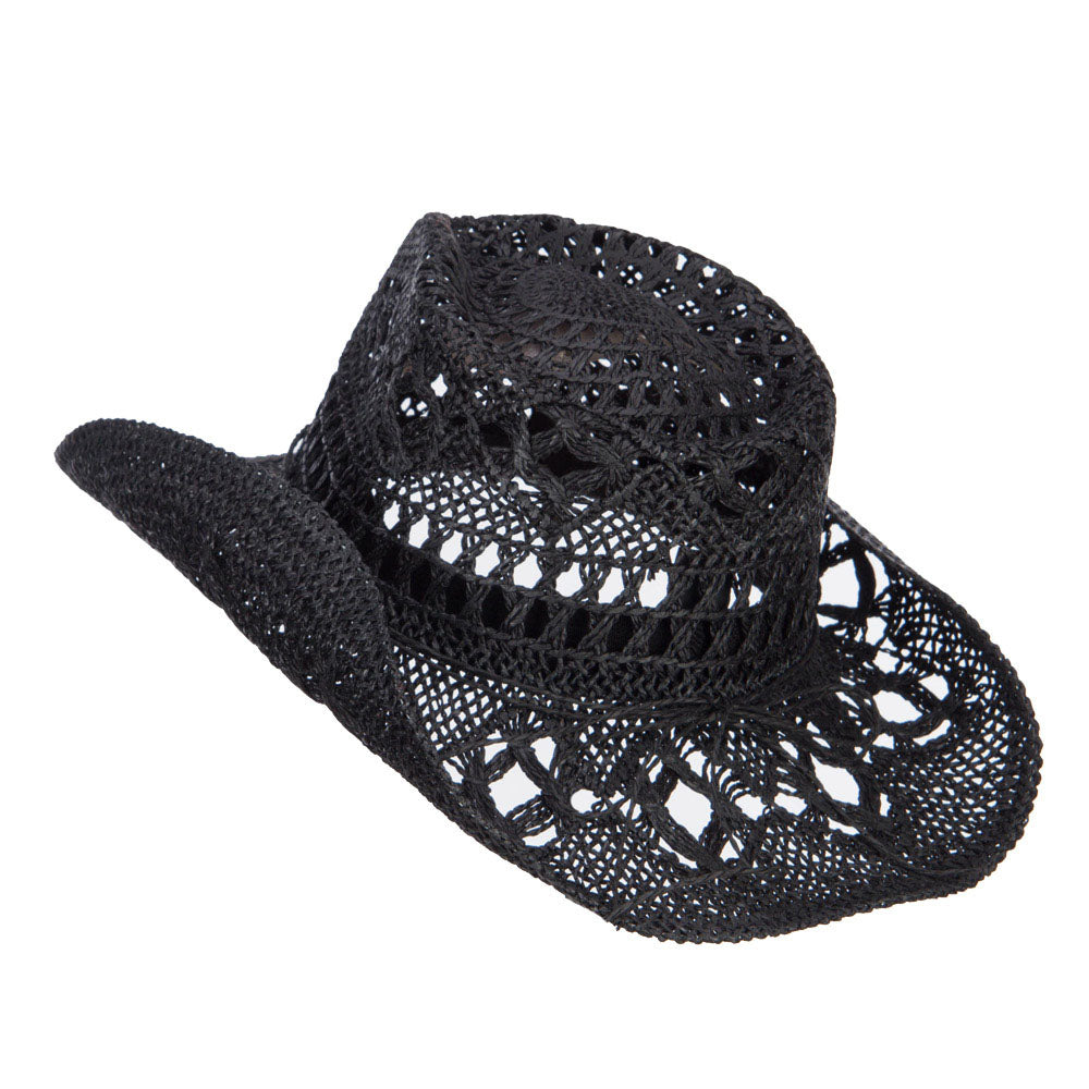 Solid Color Straw Cowboy Hat