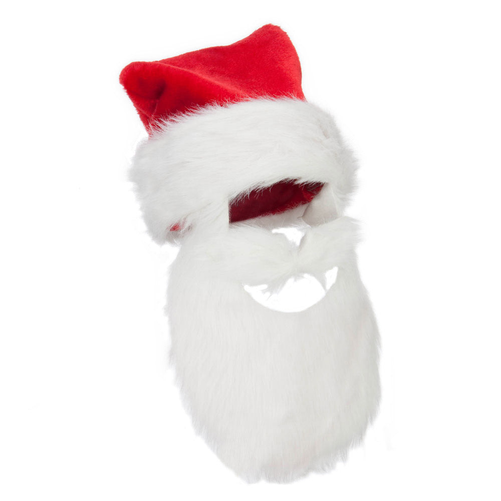Plush Santa Hats -  Beard
