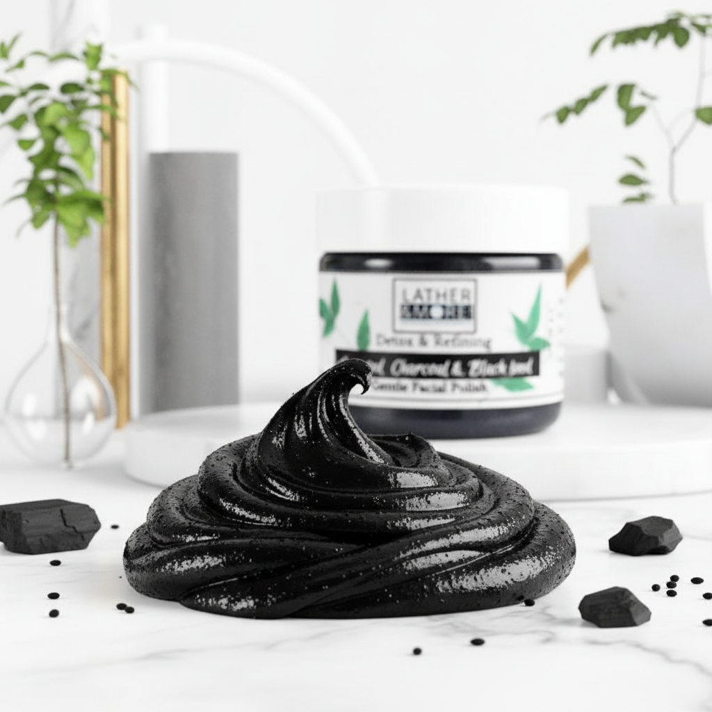 Activated Charcoal and Black Seed Oil Facial Polish