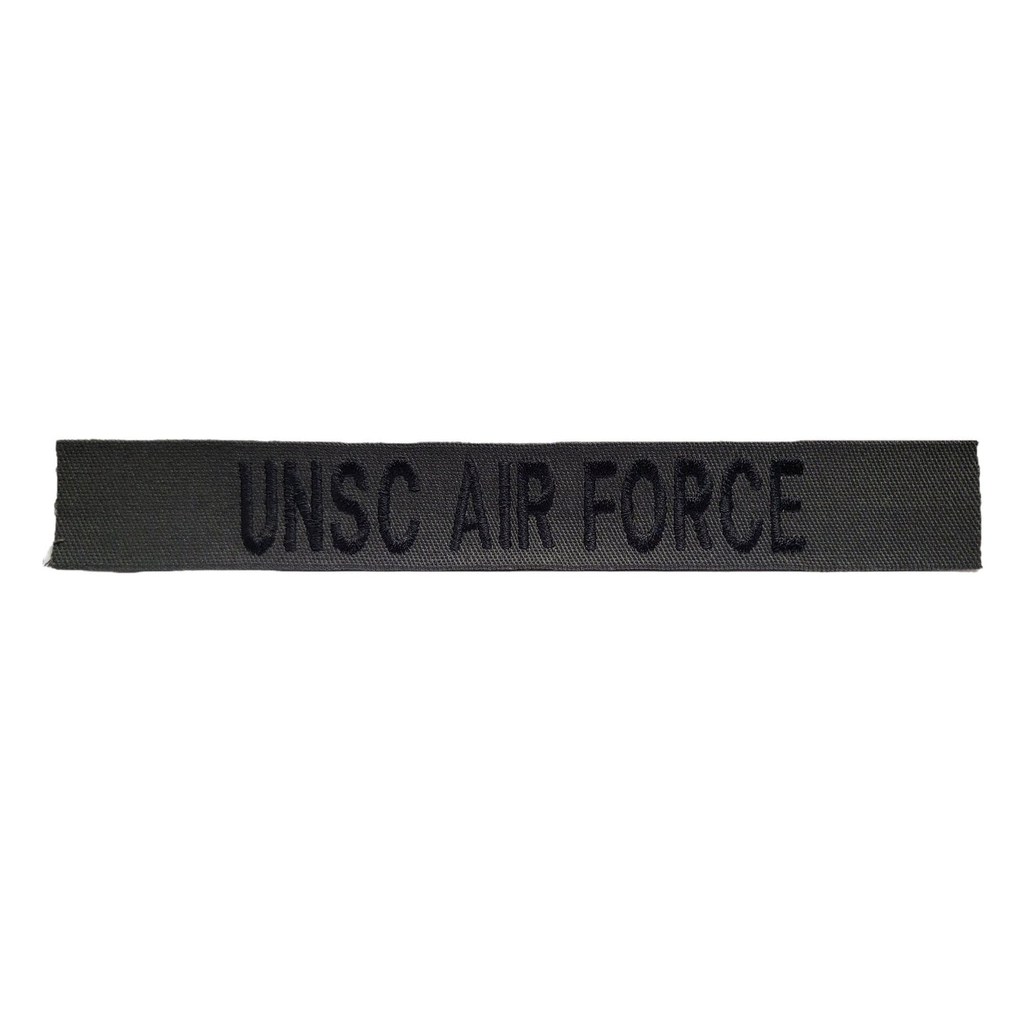 Charcoal Gray Name Tape - SEW ON - Fabric Material