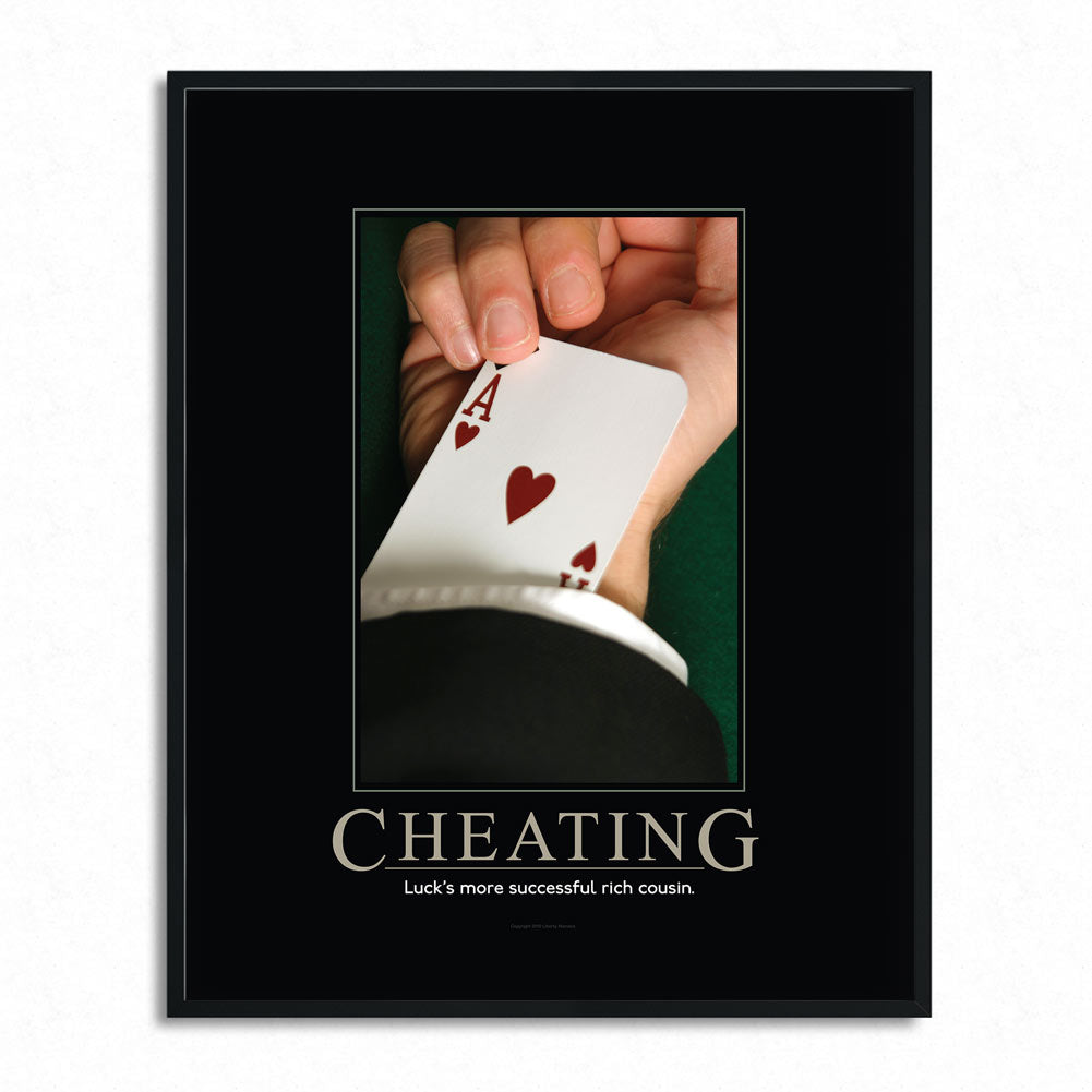 Cheating Demotivational Poster