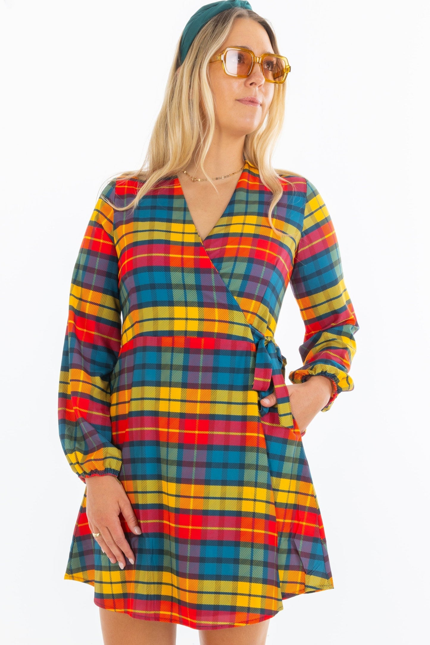 The Apple Cider | Fall Plaid Wrap Dress