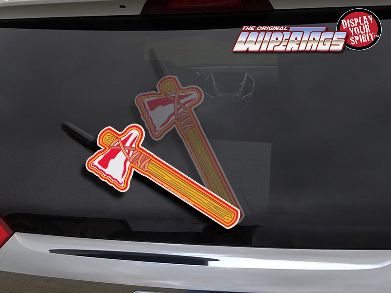 Tomahawk Hatchet Red & Gold WiperTags