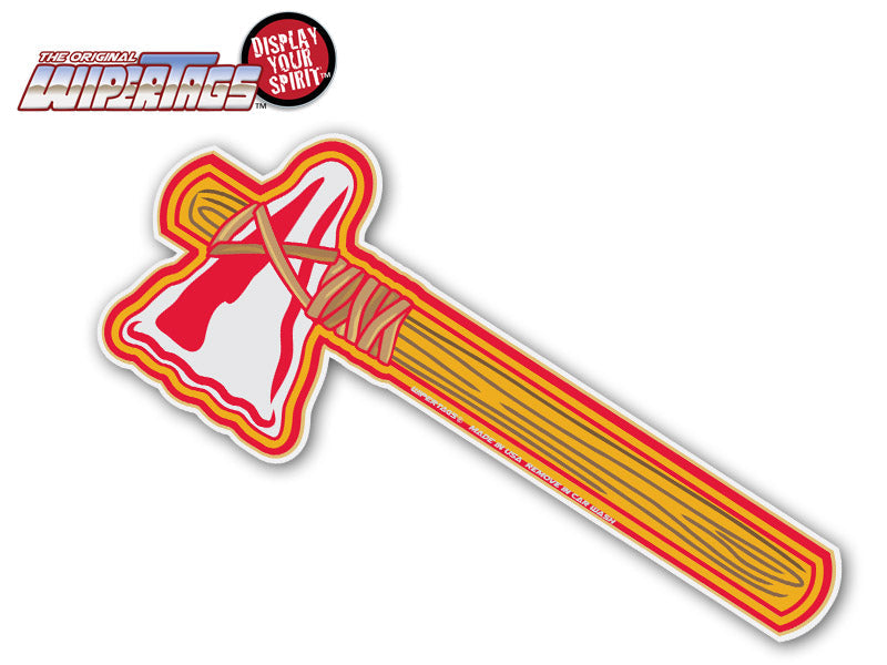 Tomahawk Hatchet Red & Gold WiperTags