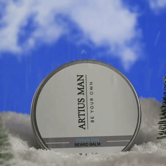 Winter’s Chill Beard Balm – Cooling Peppermint and Eucalyptus Beard Styling Balm (2 oz)