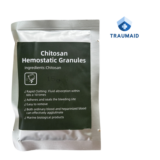 15g Chitosan Granules Bleed Stopping Powder for Rapid Blood Clotting