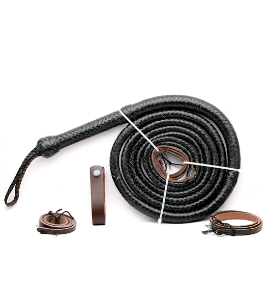 Choco Black Leather Bullwhip – Buy Online (4ft–16ft)