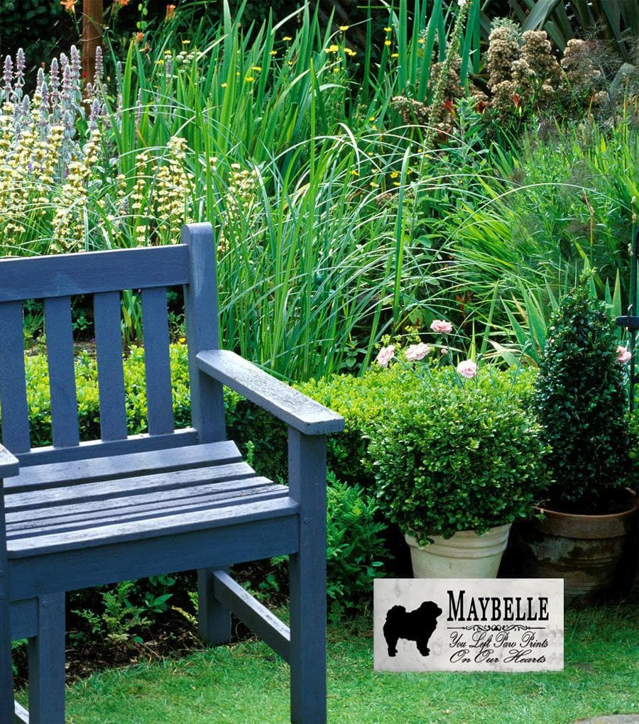Chow Memorial Stone Personalized You Left Paw Prints On My Heart