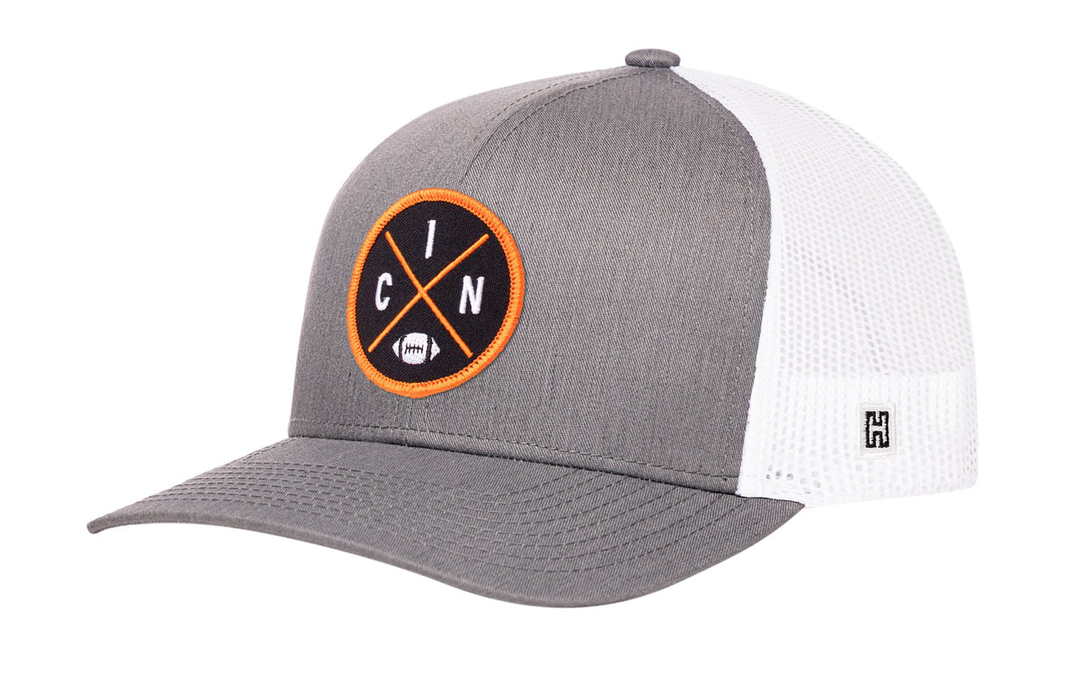 Cincinnati Football Trucker Hat  |  CIN X Snapback