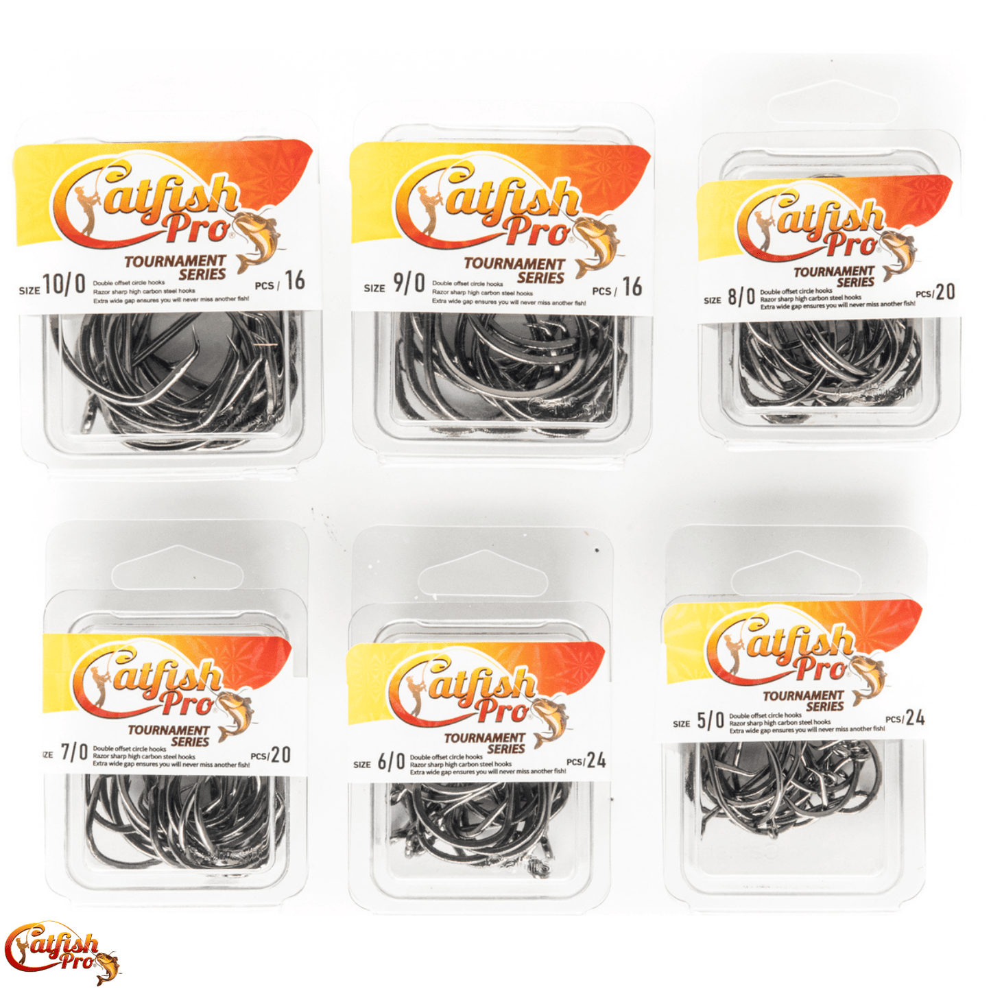 Double Offset Circle Hooks 6/0 - Value Pack