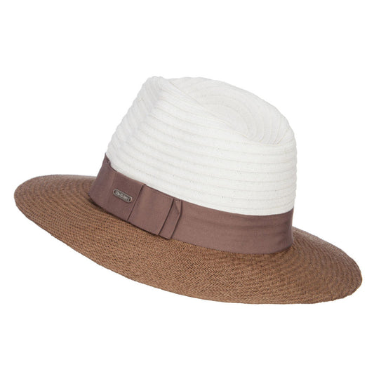 Color Block Panama Hat with Band
