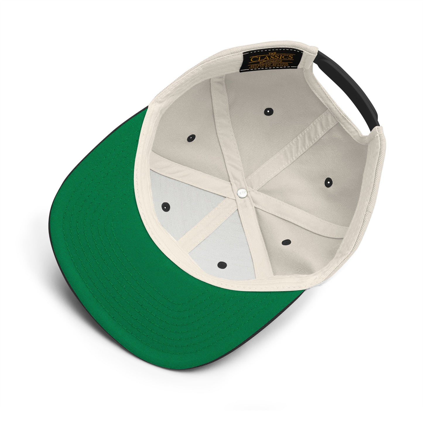 Fly Frames Snapback Hat - Creme/Black