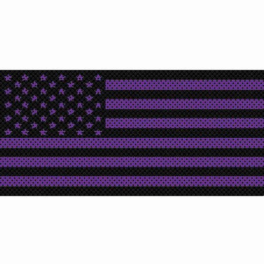 Purples Collection American Flag Grille Inserts