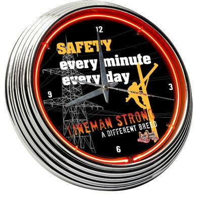 Lineman Neon Clock
