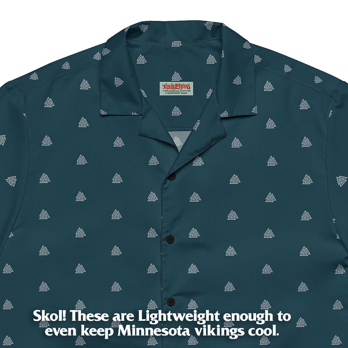 Viking Valknut Button-Up Shirt
