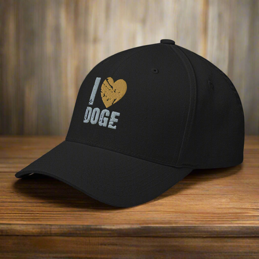 I ❤️ DOGE Structured Twill Cap