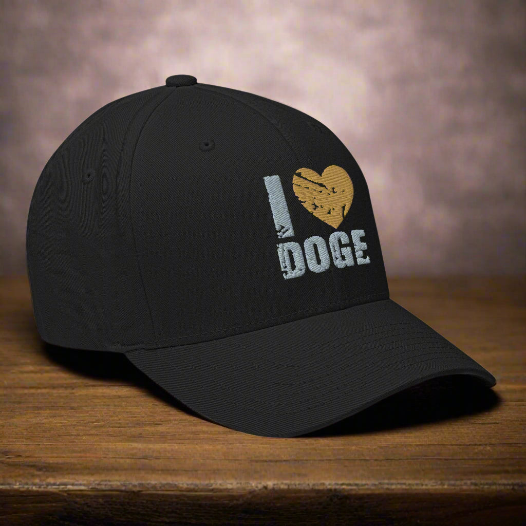 I ❤️ DOGE Structured Twill Cap