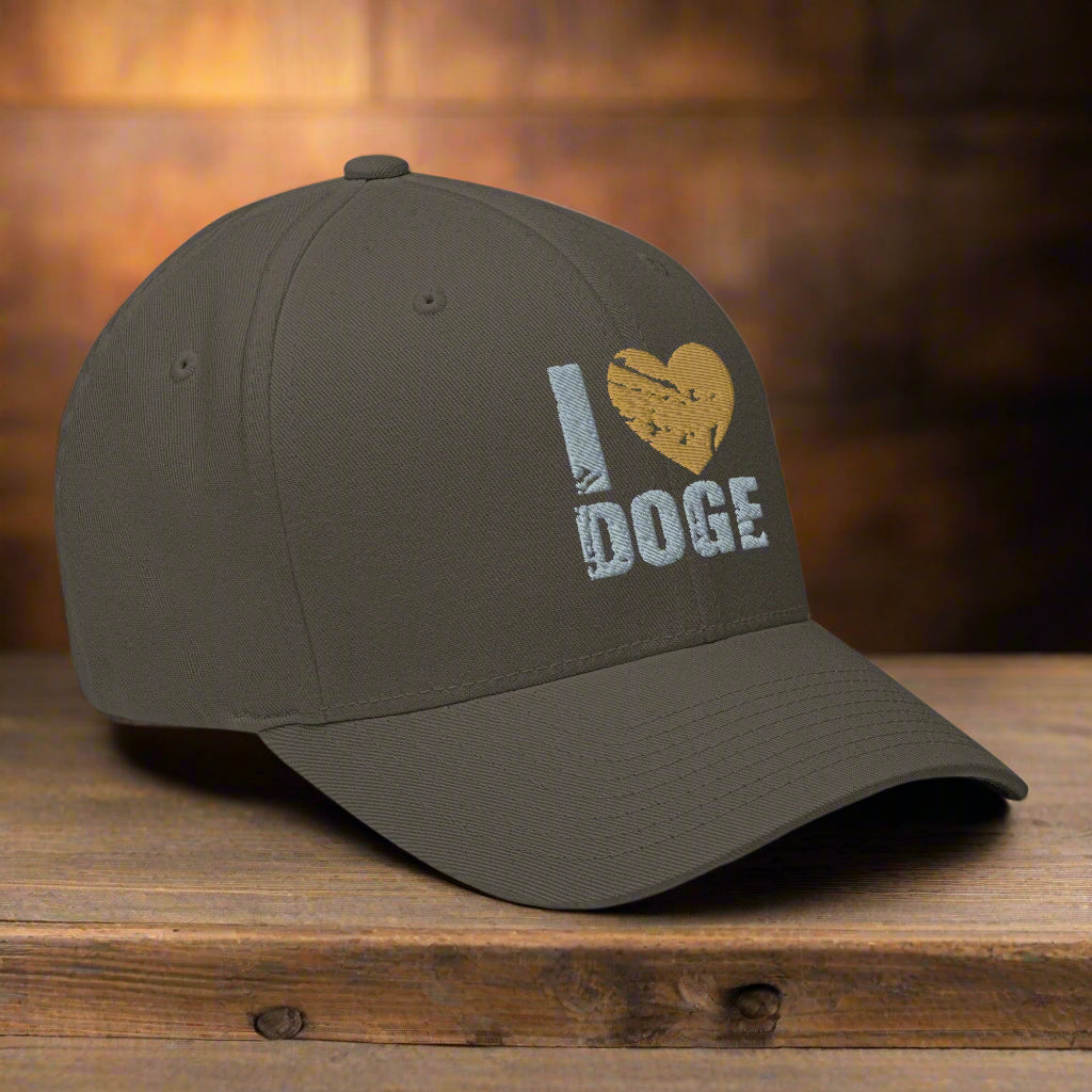 I ❤️ DOGE Structured Twill Cap