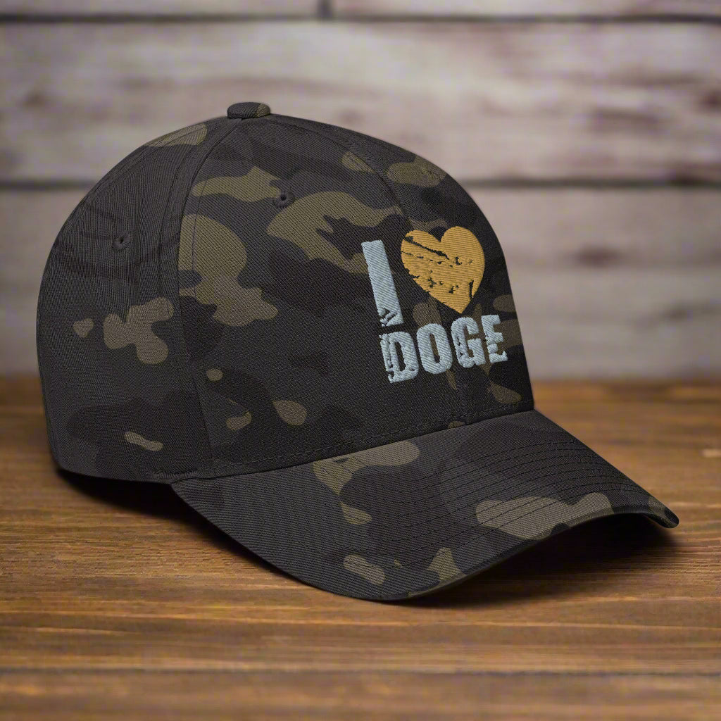 I ❤️ DOGE Structured Twill Cap