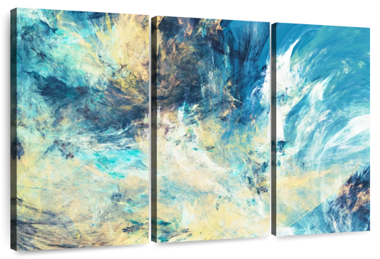 Frosty Dynamic Abstract Wall Art