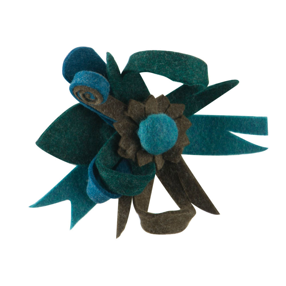 Small Felt Corsage Pin Hair Clip