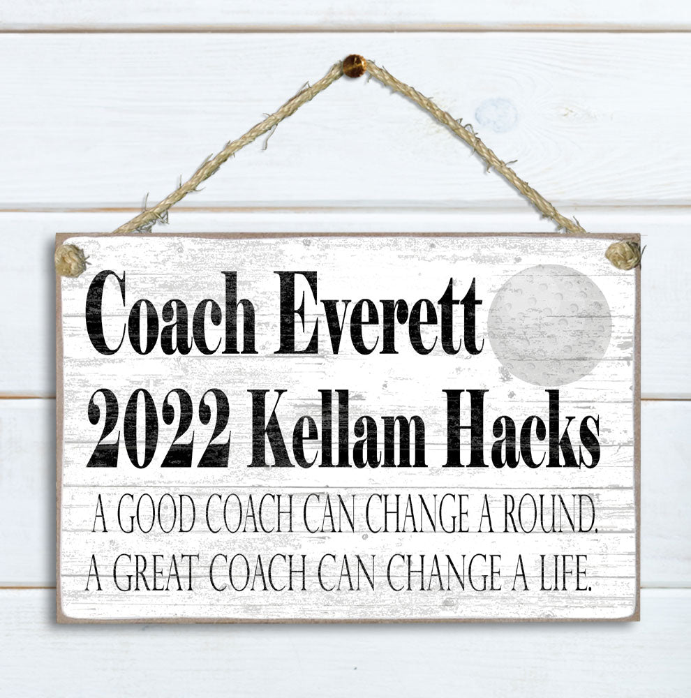 Coach Gift Plaque Personalized for Coaches